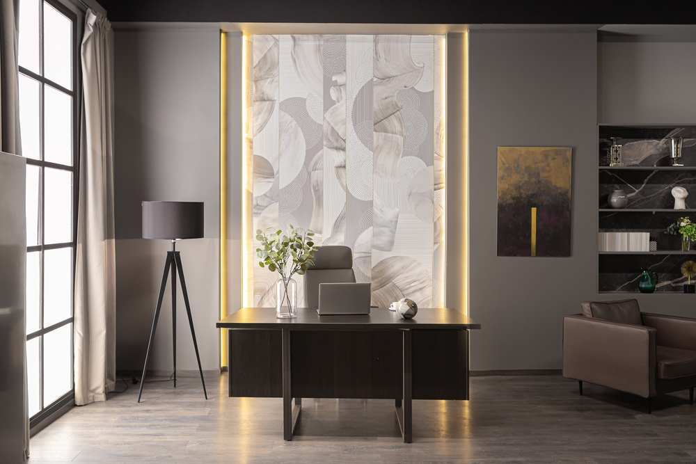 Stylish,Luxury,Home,Office,Interior,In,An,Ultramodern,Brutal,Apartment